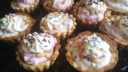 заварные корзиночки с творожным кремом