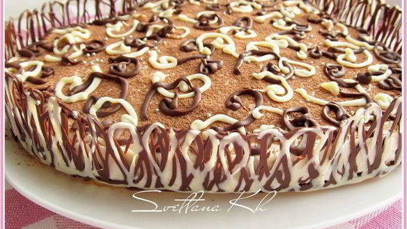 Рецепт Лимонно-шоколадный десерт без выпечки