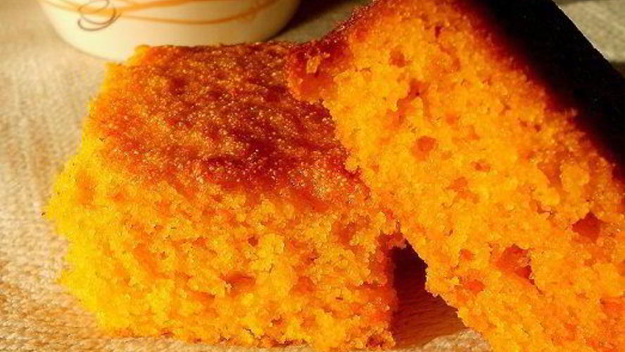 Рецепт морковный манный пудинг с апельсиновым соком