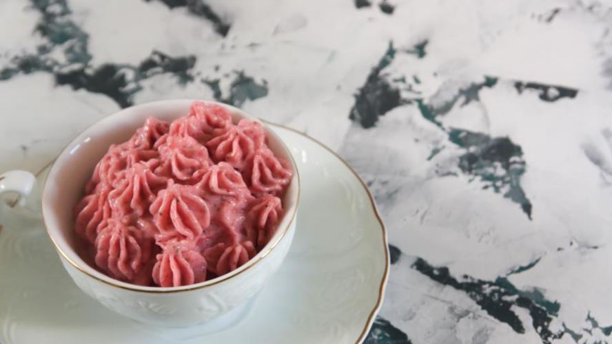 Рецепт бананово-клубничное мороженое