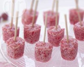 Домашнее малиновое мороженое с желе