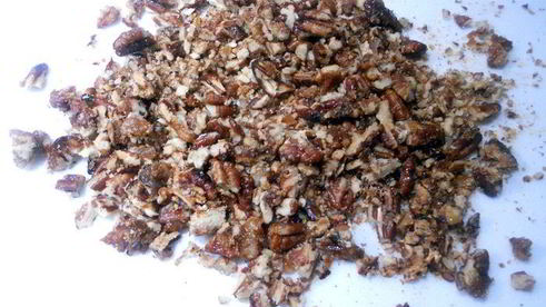 имбирное мороженое с карамелизированным пеканом