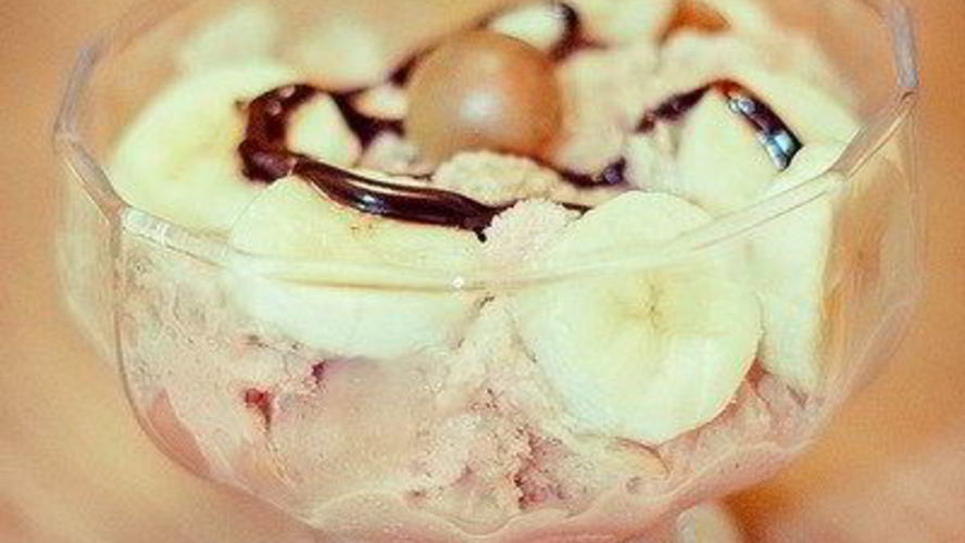 Рецепт кофейно-ванильное мороженое с тоффи