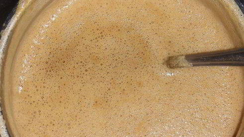 кофейное мороженое с карамелью