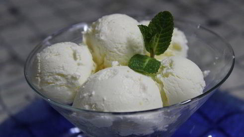 лимонно-сливочное мороженое
