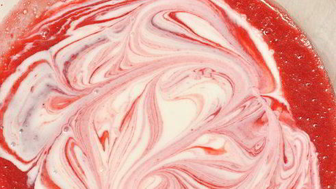 малиновое мороженое с йогуртом