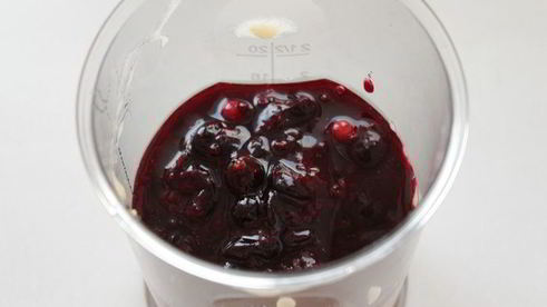 мороженое из черной смородины и йогурта