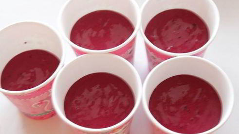 мороженое из черной смородины и йогурта