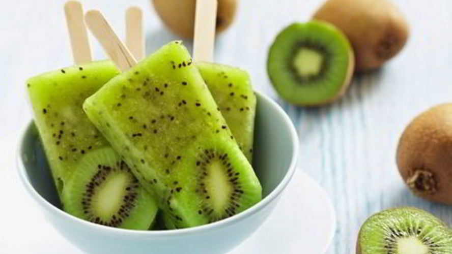 Рецепт мороженое из киви с соком апельсина