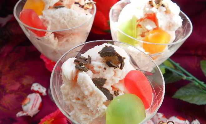 Мороженое из конфет