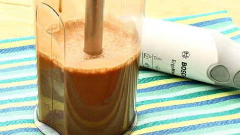 мороженое из шоколада и зефира