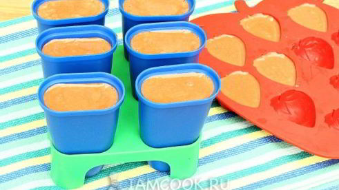 мороженое из шоколада и зефира