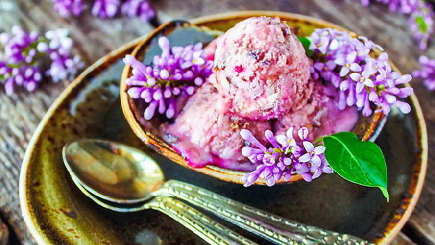 Рецепт мороженое из сирени