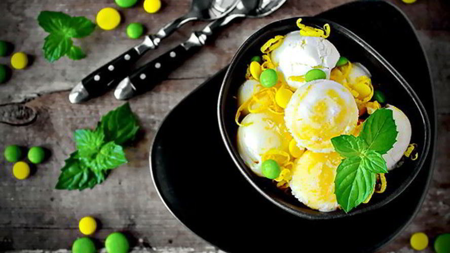 Рецепт мороженое с заварным лимонным кремом