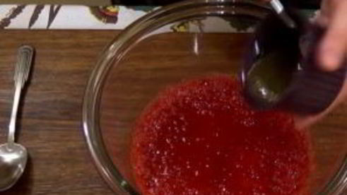 мороженое семифредо с клубникой