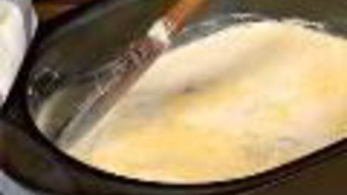 рисовое мороженое с ягодным соусом