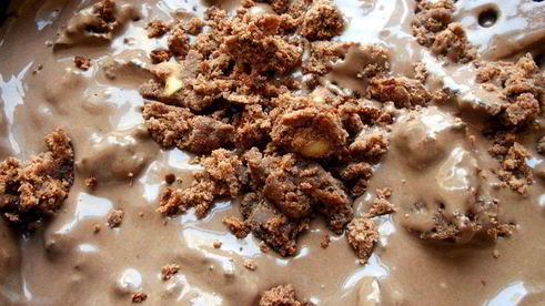 шоколадное мороженое с брауни