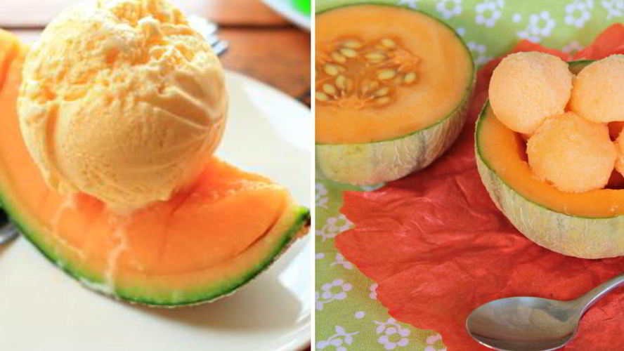 Рецепт сливочное мороженое с дыней