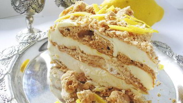 Рецепт Торт-мороженое с лимонным кремом