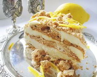 Торт-мороженое с лимонным кремом