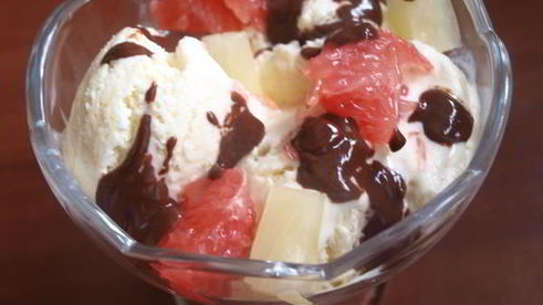 ванильное мороженое-пломбир