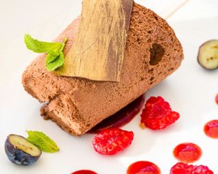 Воздушное шоколадное мороженое