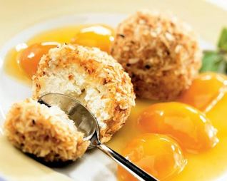 Жареное мороженое в хрустящей панировке