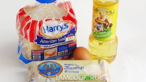 жареное мороженое в тостовом хлебе