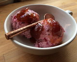 Зимнее мороженое Тайская овсяная клюква