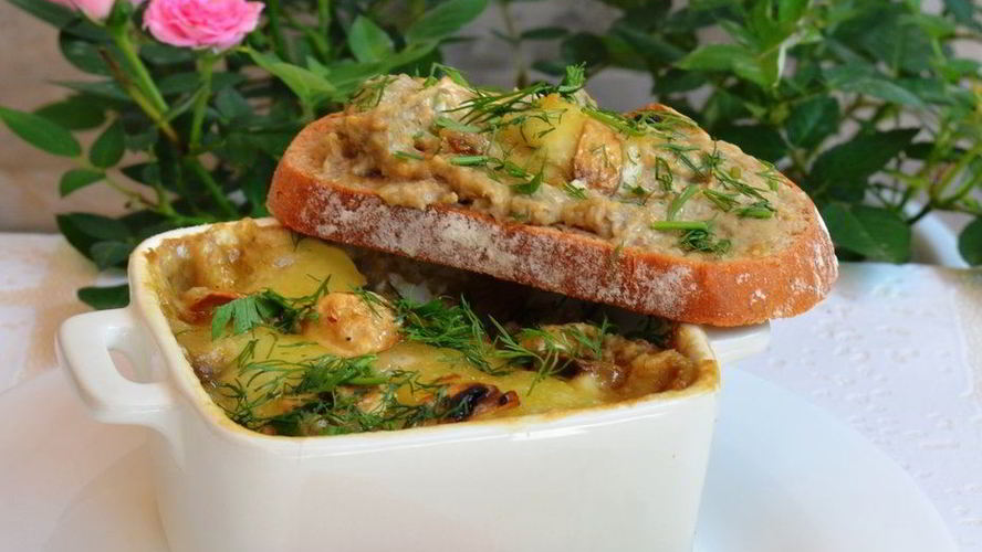 Рецепт баклажаново-грибной мусс