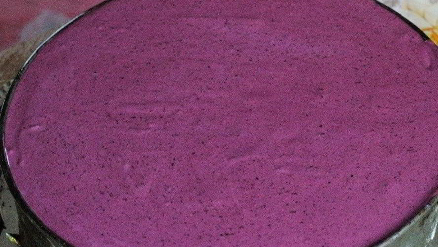 Рецепт черничный торт-мусс