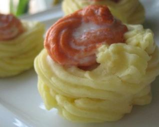 Картофельные корзинки с рыбным муссом