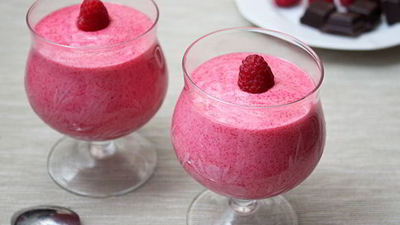 Рецепт Клюквенный мусс с манкой