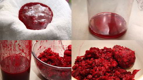 клюквенный мусс с манкой