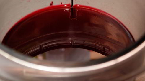 клюквенный мусс с манкой