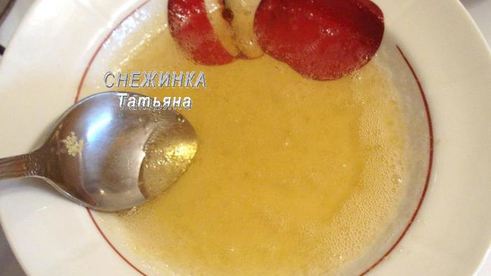 клюквенный мусс-зефир на манной крупе