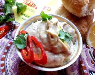 Магрибский мусс из запеченных баклажанов