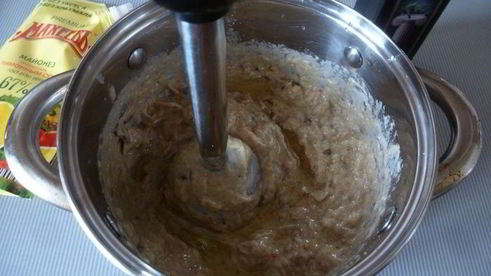 магрибский мусс из запеченных баклажанов