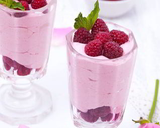 Малиновый мусс с ароматом розы