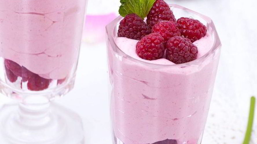 Рецепт малиновый мусс с ароматом розы