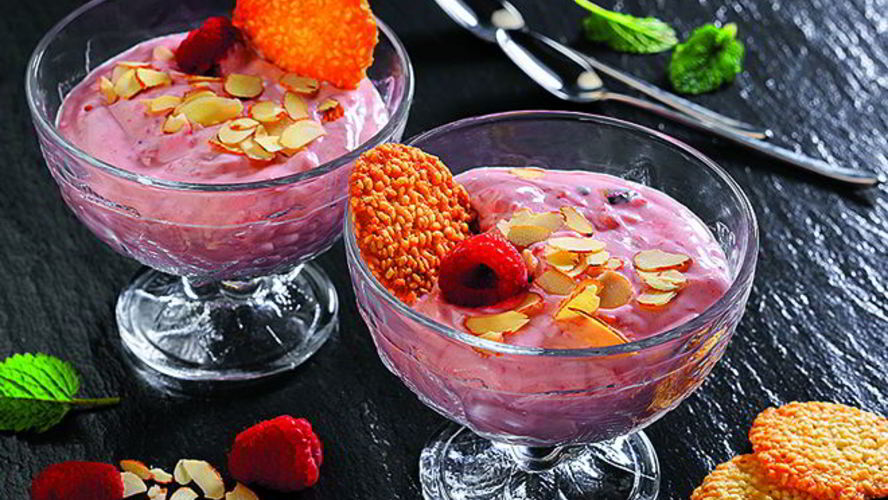 Рецепт малиновый мусс