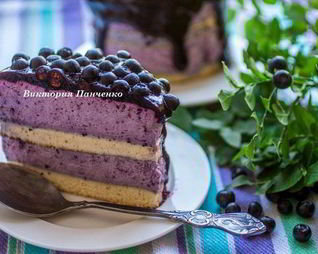 Мини-торты с черничным муссом