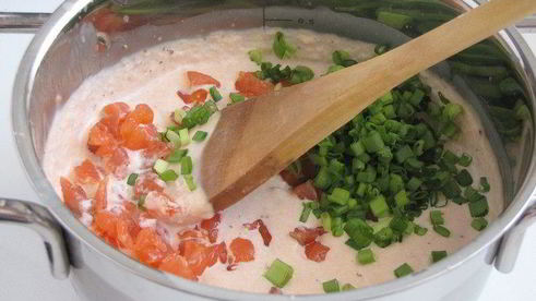 мусс из копченого лосося