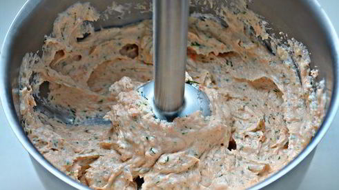 мусс из слабосоленой форели