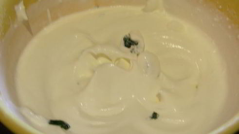 мусс из зеленого горошка и спаржи