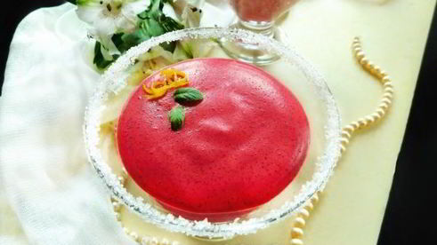 постный мусс с вишней