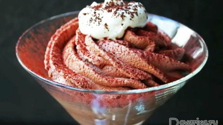 Рецепт шоколадный мусс тирамису