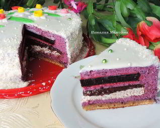 Торт-мусс Черничный каприз