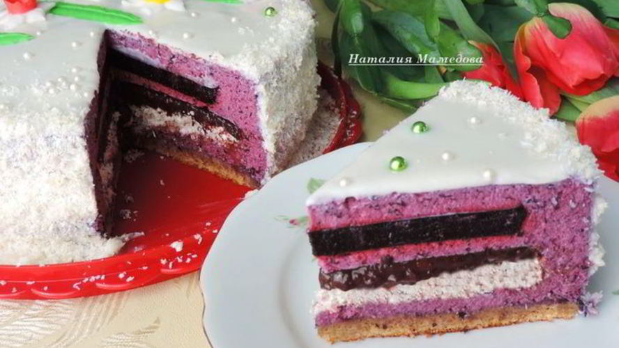 Рецепт торт-мусс черничный каприз