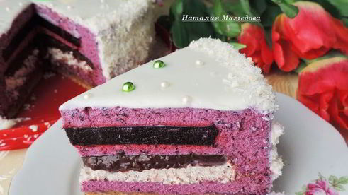 торт-мусс черничный каприз